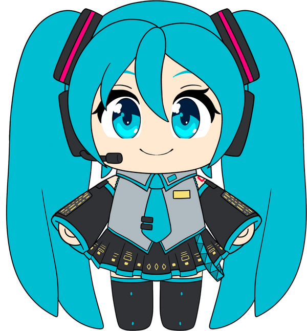Standing Miku Plush (9in)