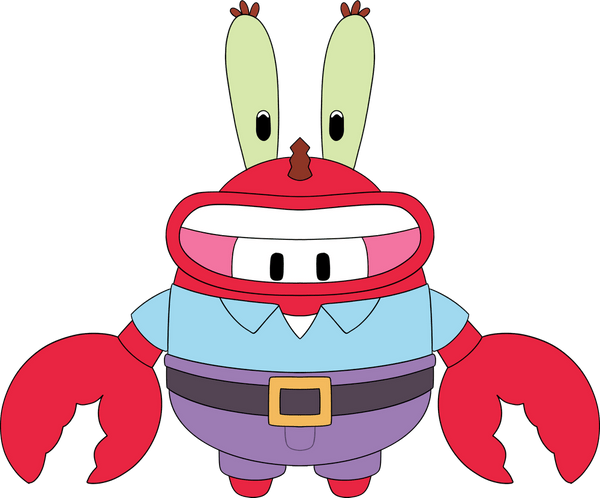 SpongeBob x Fall Guys Mr. Krabs Plush (9in)