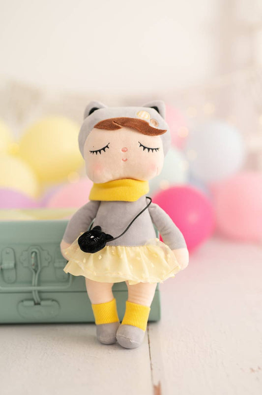 Poupée en Tissu Lili Cat en tissu doux pour enfant