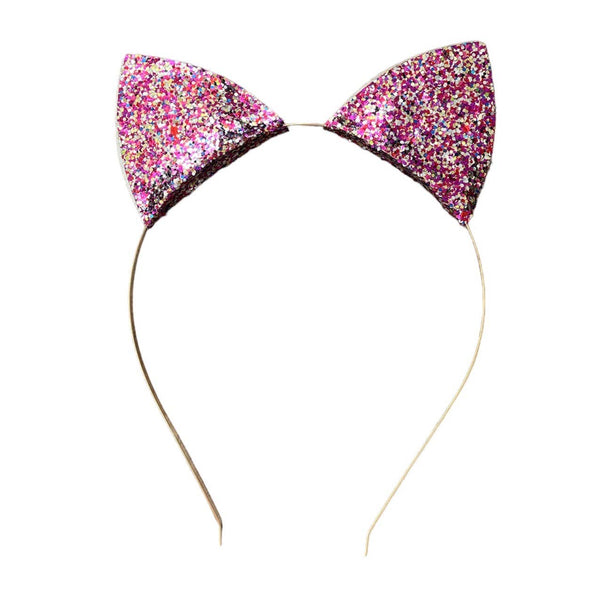 Glitterende kattenhoofdband