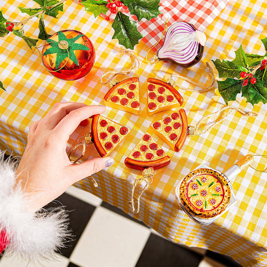 Kerstballen pizzapunt