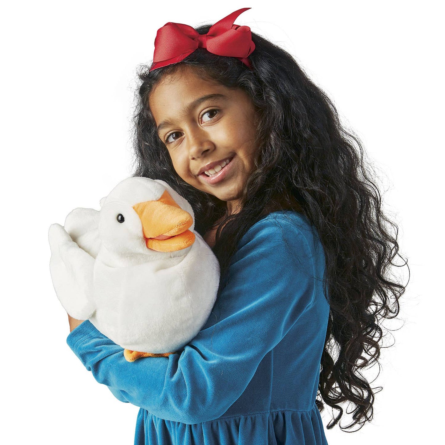 Marionnette à main Canard Blanc Folkmanis réaliste