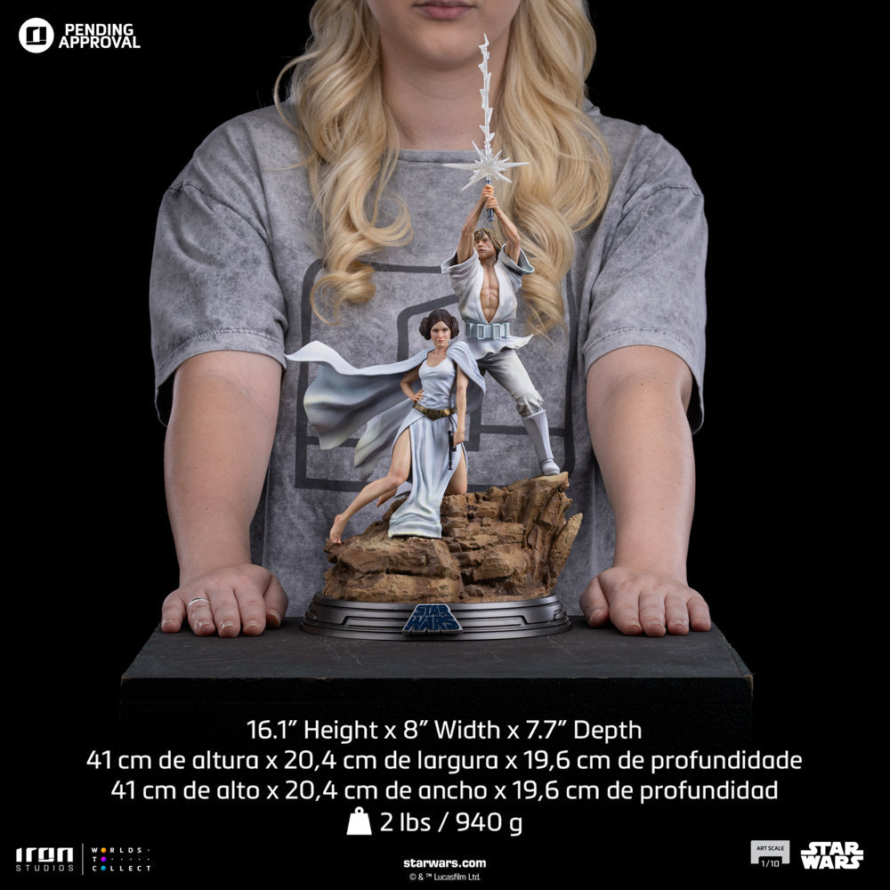 Statue Luke and Leia - Star Wars - Art Scale 1/10
