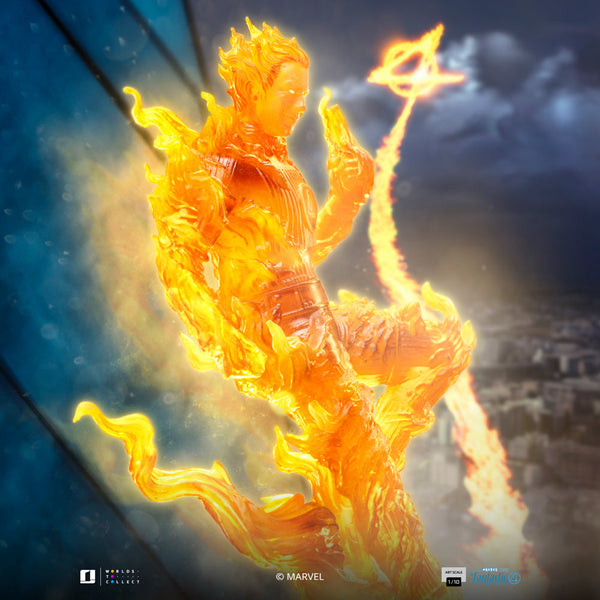 Statue Human Torch - The Fantastic Four: First Steps - Art Scale 1/10