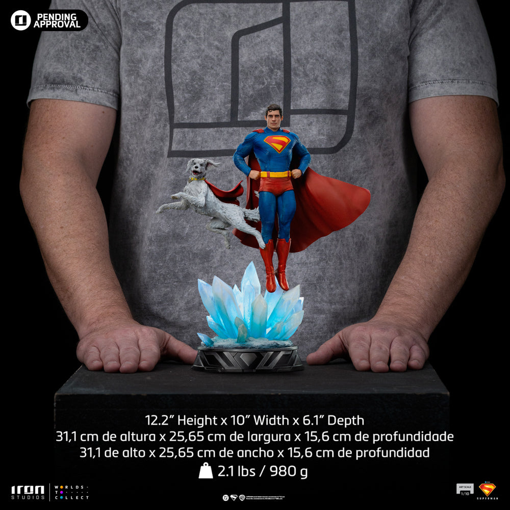 Superman and Krypto Statue - Superman: Legacy - Art Scale 1/10 - Iron Studios