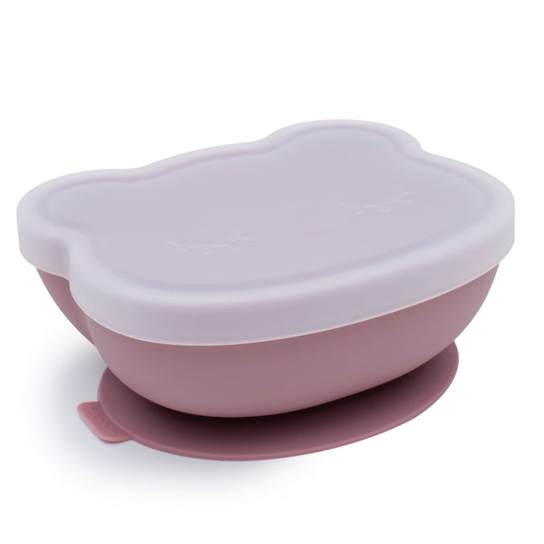 Dusty Rose Bear siliconen kom