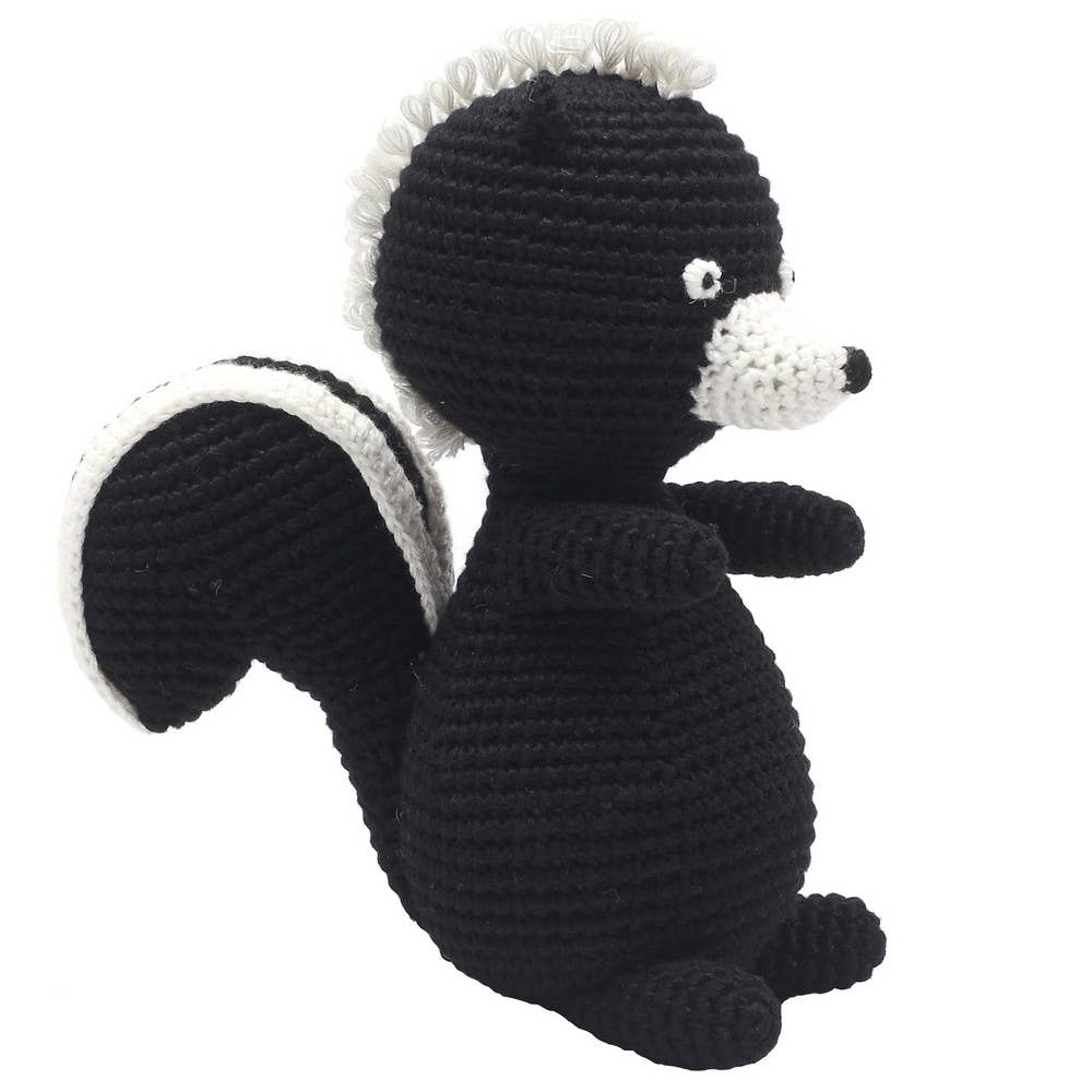 Peluche en Crochet - Mouffette noire