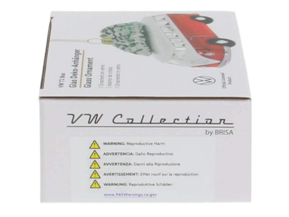 VW T1 Bus Red & White Christmas Decoration with Tree