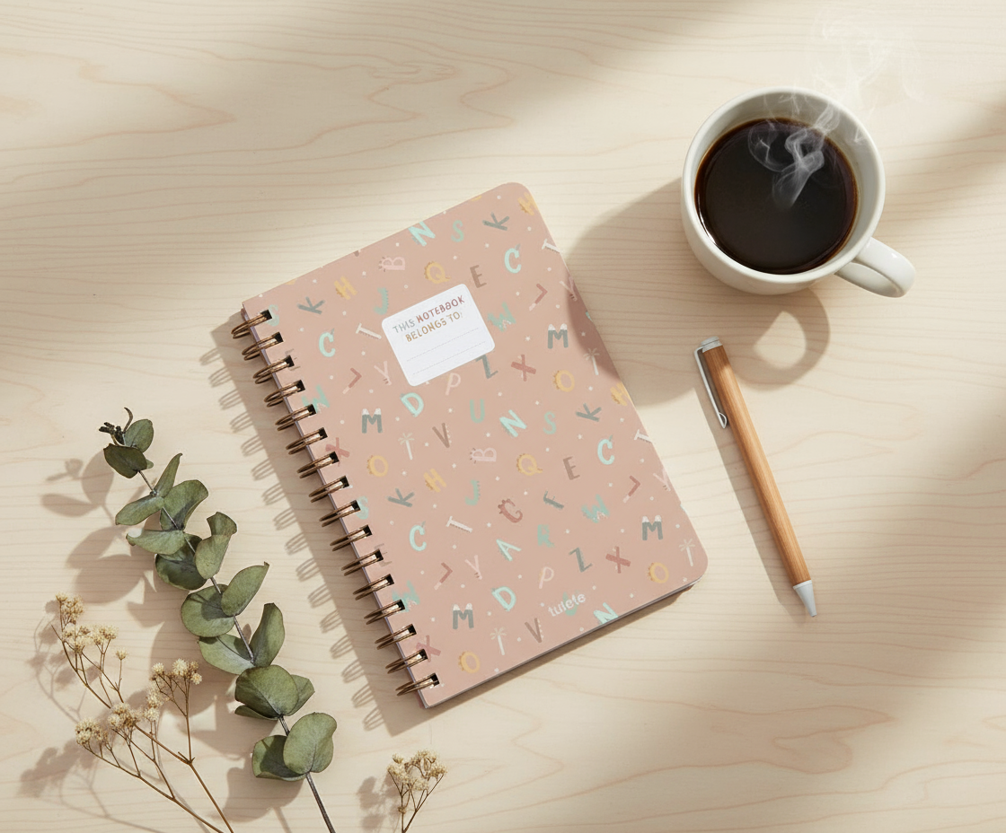 Funny Alphabet Letters School Notebook