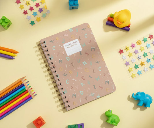 Funny Alphabet Letters School Notebook