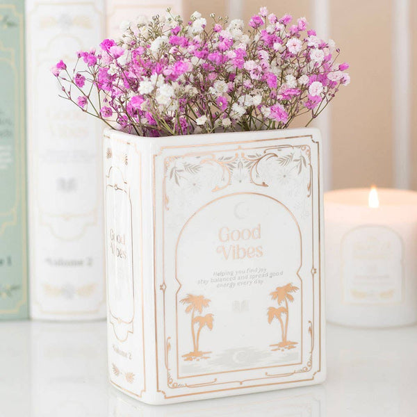 Vase en Forme de Livre - Blanc
