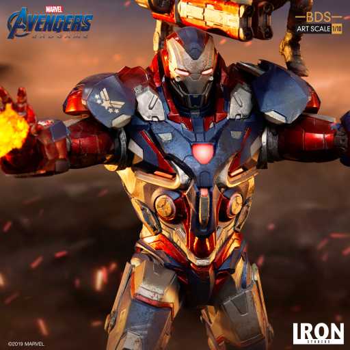 Statue Iron Patriot & Rocket - Avengers: Endgame - Art Scale 1/10