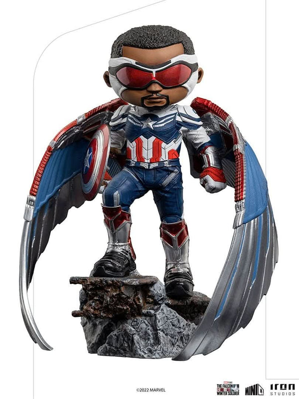 Figurine Captain America Sam Wilson - The Falcon and the Winter Soldier - Mini Co. - Marvel