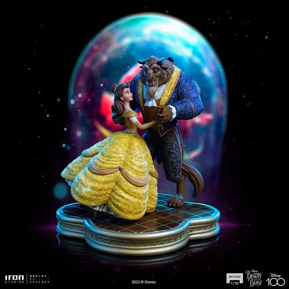 Beauty and The Beast Statue - Disney 100th - Beauty and The Beast - Art Scale 1/10 - Iron Studios