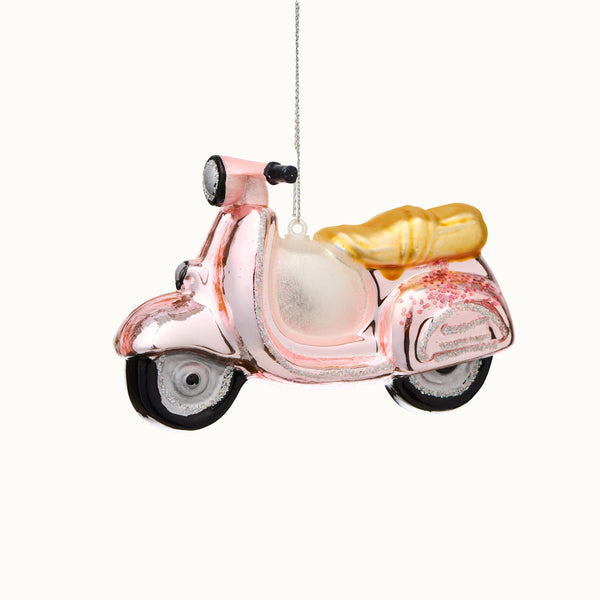 Hangende decoratie: retro roze scooter