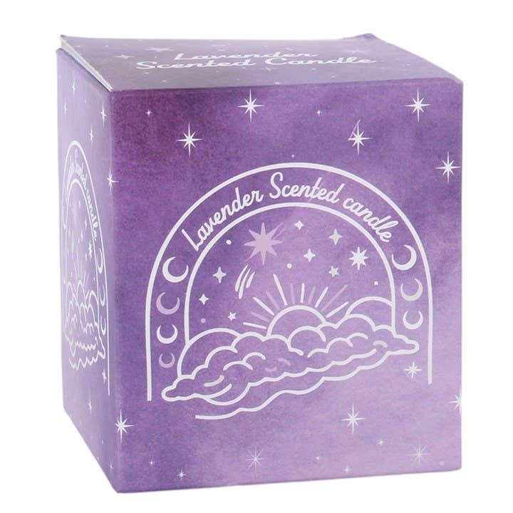Bougie lavande « Ciel pastel violet »
