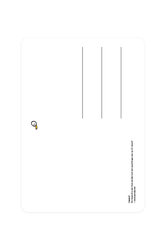 Postcard with Ice Duck