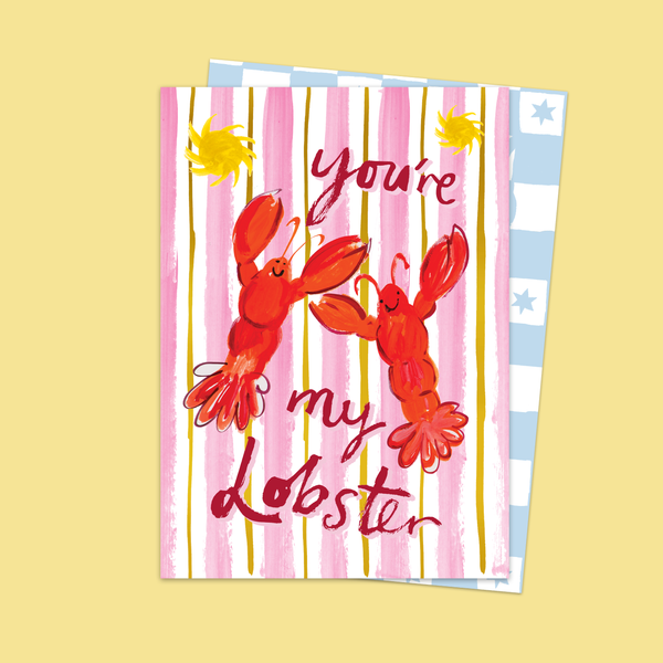 Carte de vœux Homards « You’re my Lobster »