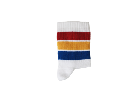 Kindersokken in primaire kleuren