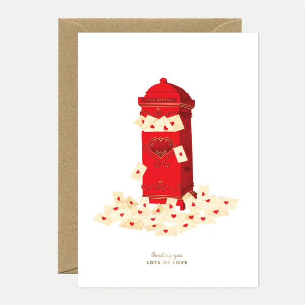 Love letters - Greeting card - Gold leaf