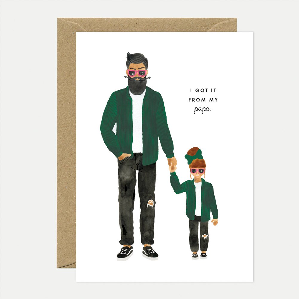 Father Daughter - Greeting Card