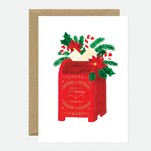 Santa's mail - Greeting card - Gold leaf