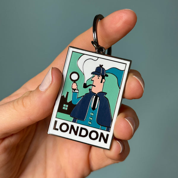 Porte-clés Sherlock Holmes, Porte-clés Londres Livre Littéraire