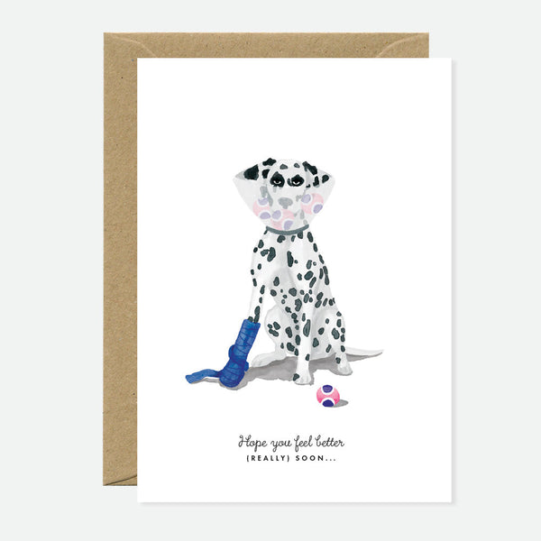 Carte « Feel Better Dog » – Dalmatien