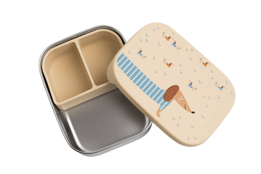 Stainless Steel Lunch Box with Compartments for Children - Dachshund