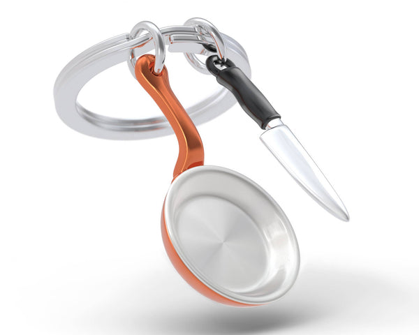 Sleutelhanger met chef-kok-thema