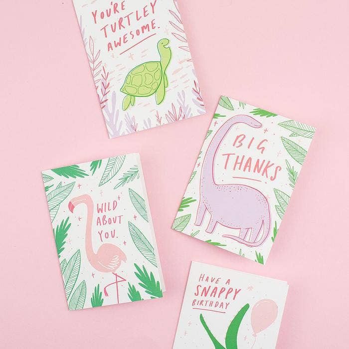 Dinosaur "Big Thanks" Greeting Card