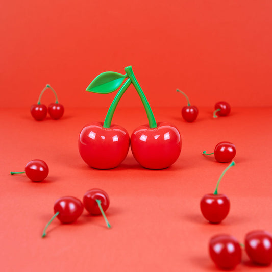 Salt and pepper, cherries