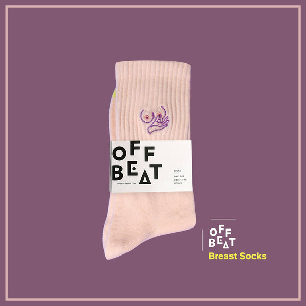 Chaussettes brodées Seins