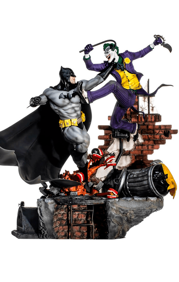 Statue Batman Vs Joker - Dc Comics By Ivan Reis - Battle Diorama 1/6