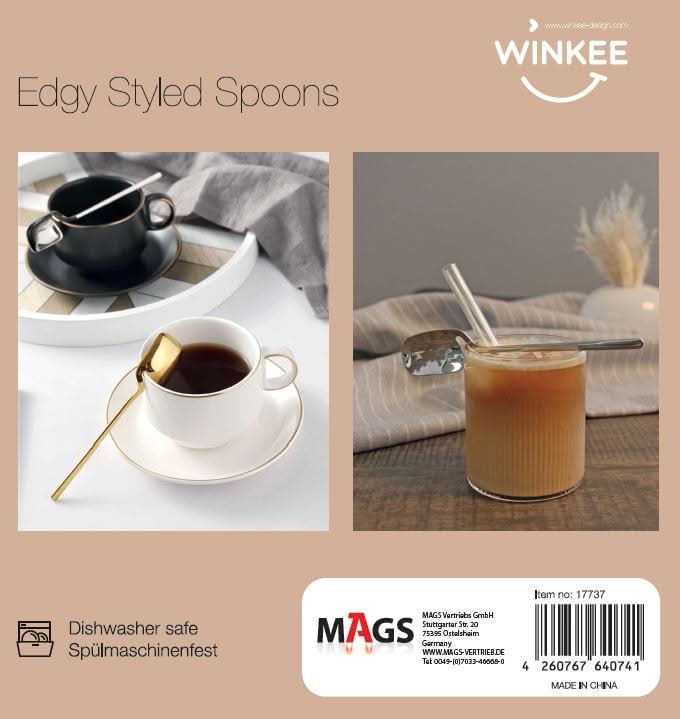Cuillères Edgy – Set de 4 Winkee – vue 3