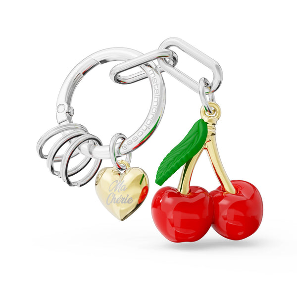 Porte-clés charms Cerises