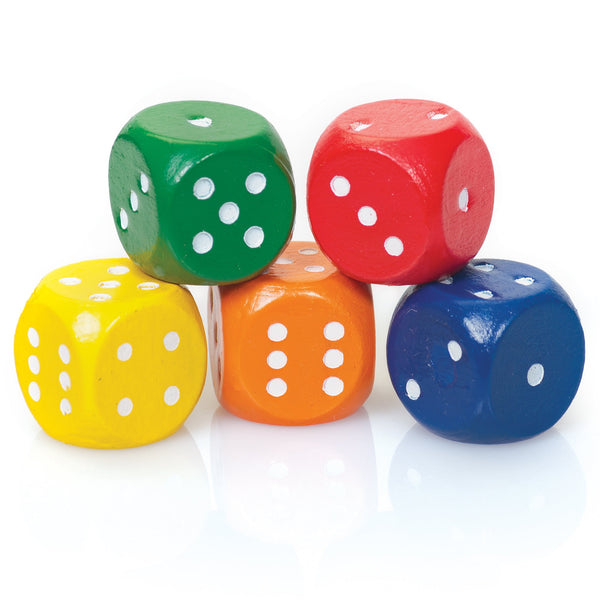 5 DÉS EN BOIS
