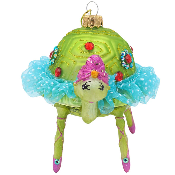 Kerstballerina-schildpad