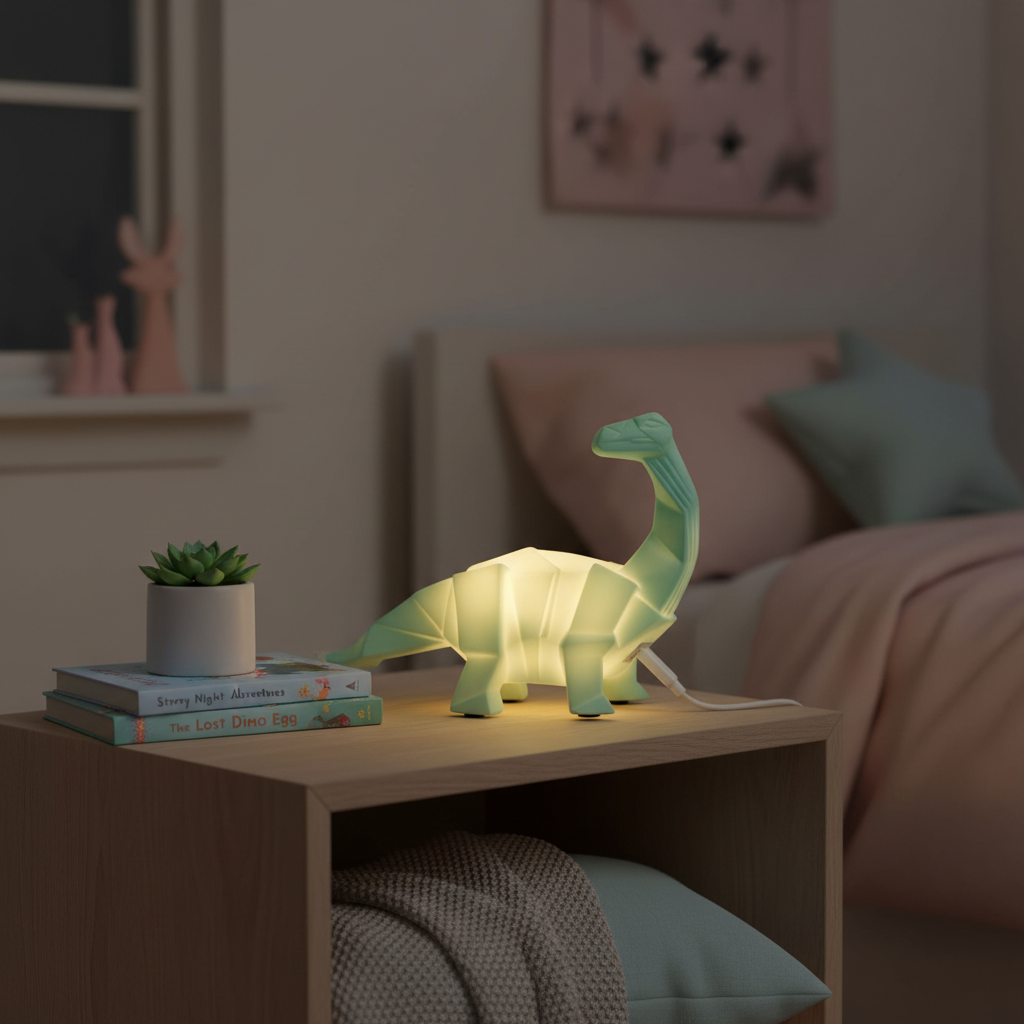 Lampe Géométrique Dinosaures & Lapin Helio Ferretti Vue 5