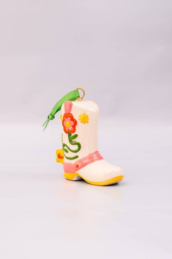 Hangende decoratie met cowboylaarzen