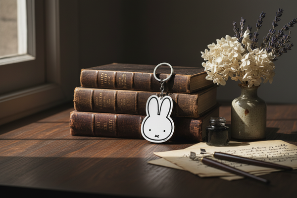 Sleutelhanger met Miffy-gezicht