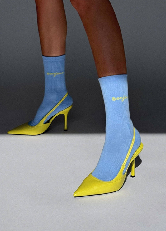 Chaussettes « Bonjour »