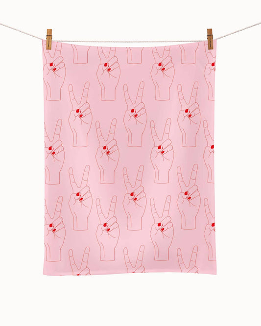 Organic kitchen towel - Peace