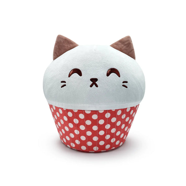 Pluche knuffel met kattencupcake