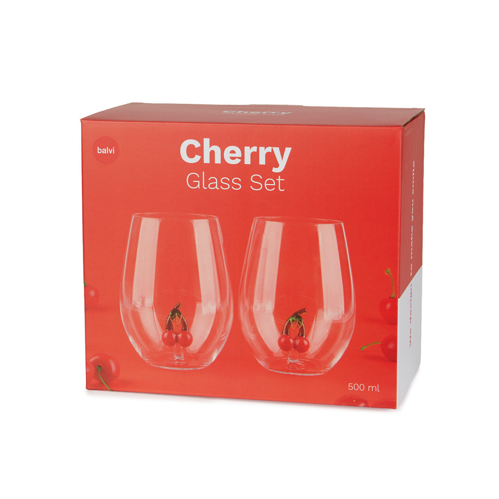 Set de verres Botanical Cherry