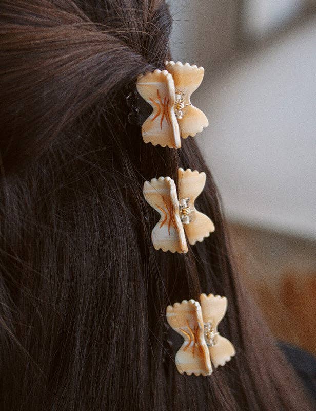 Mini – pince à cheveux en forme de farfalle, pâte italienne. | Joanna Behar – vue 4