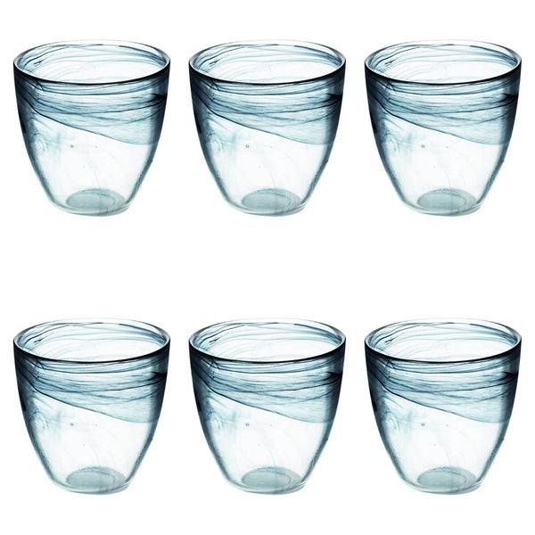 ALABASTRO ROUNDED WATER GLASS 280ML BLACK - 2188561