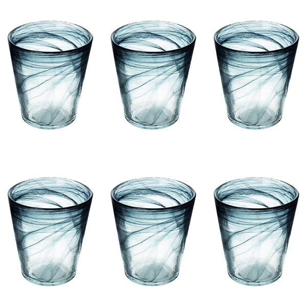 ALABASTRO CONICAL WATER GLASS 250ML BLACK - 2188567