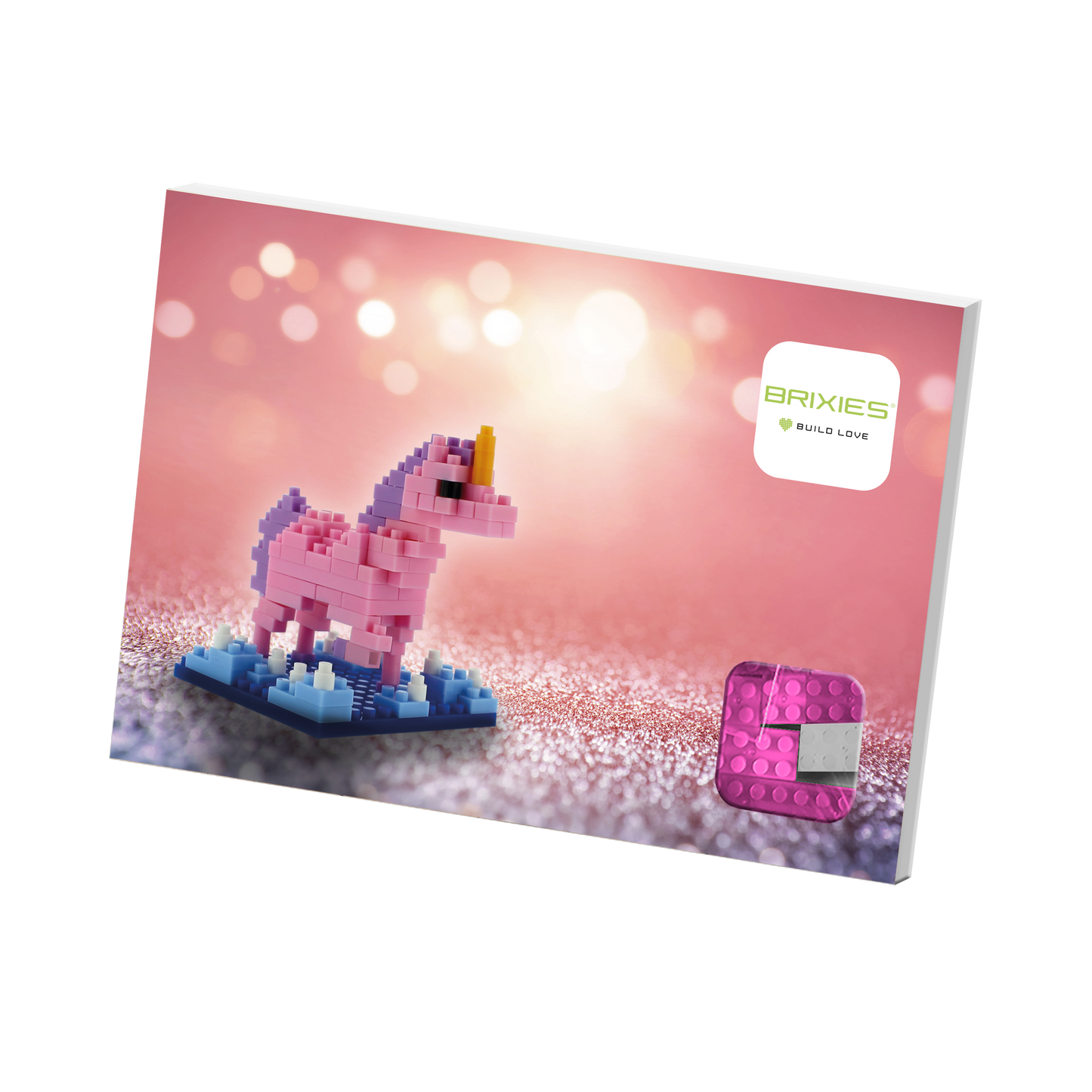 BRIXIES Postkarte Einhorn