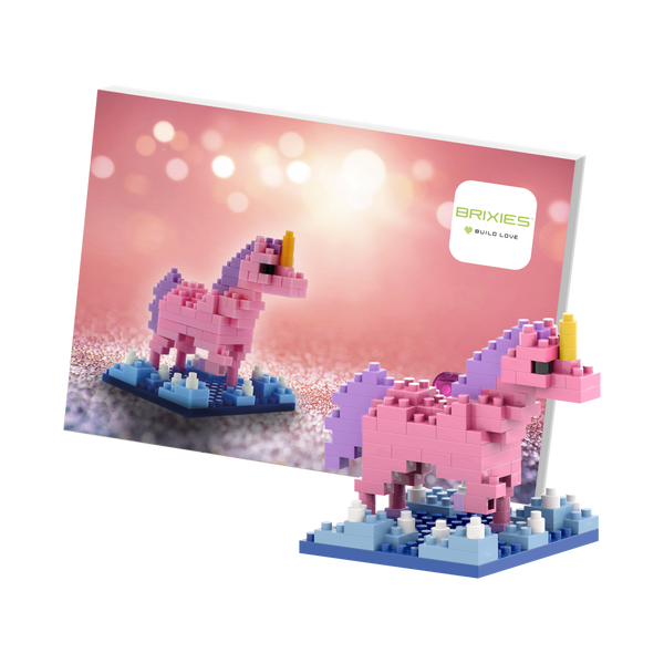 BRIXIES Postcard Unicorn
